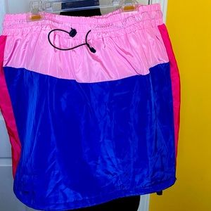 Vintage windbreaker skirt set